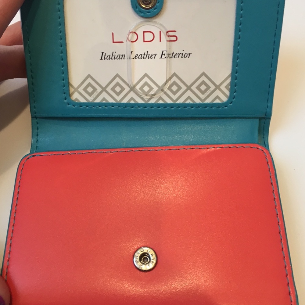LODIS Nordstrom organizer wallet Italian leather